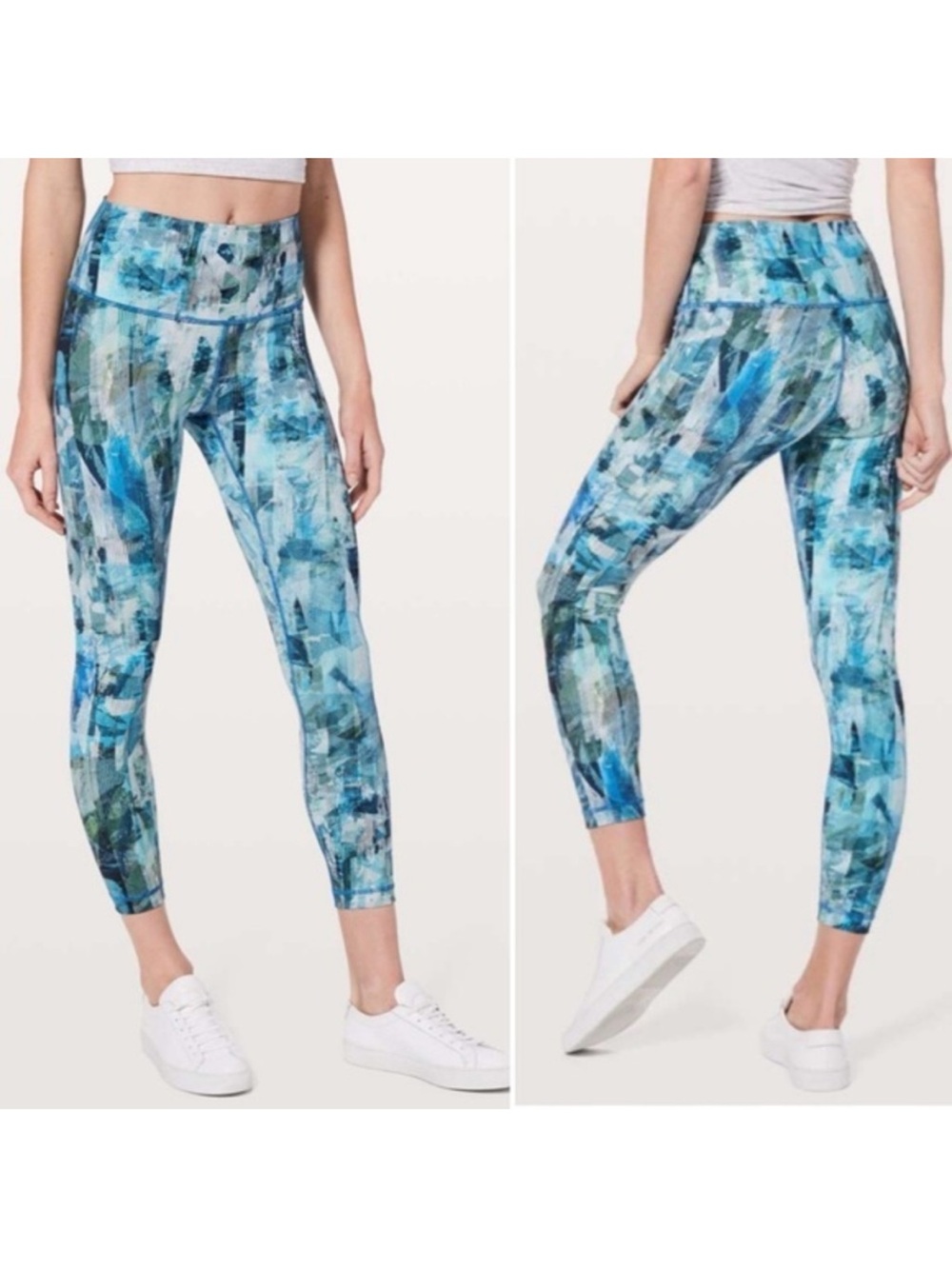Lululemon Wunder Under Hi-Rise 7/8 Tight 25"
Sun Dazed Multi Blue